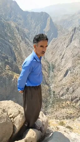 man making a sound