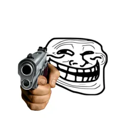 trollface handgun