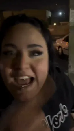 the girl is cursing