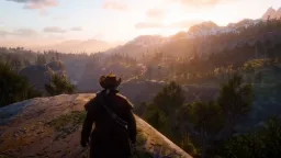 Walking Arthur Morgan over the mountain