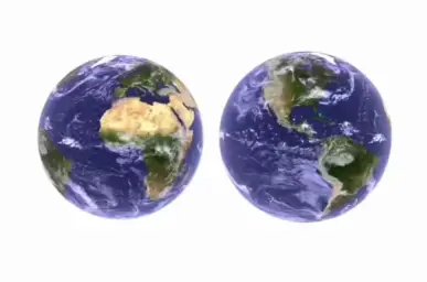 Earth before and after