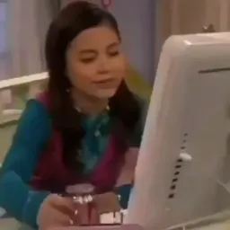 the woman saying interesting word