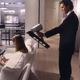 American psycho killing the girl