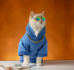 گربه ی پولدار لاکچری