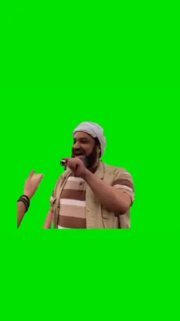 حرف زدن مرد عرب _ پرده سبز