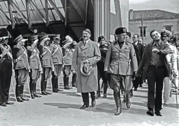 Hitler and decaprio walking