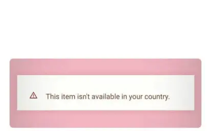 This item isn't available in your country