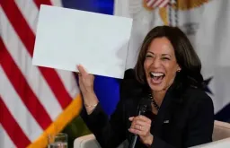 Showing something by the US President