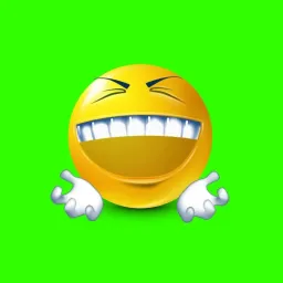 Evil Laugh Yellow Emoji Green Screen