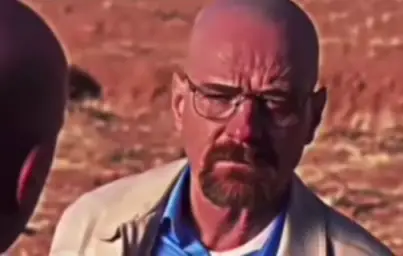 Jesse and walter white looking at each other