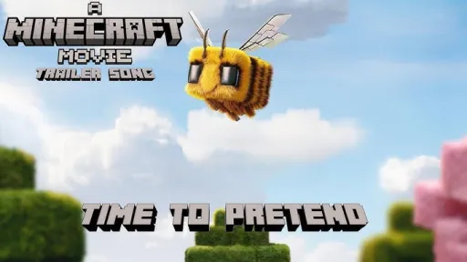 A MINECRAFT MOVIE Trailer Song | (Time to Pretend - MGMT)