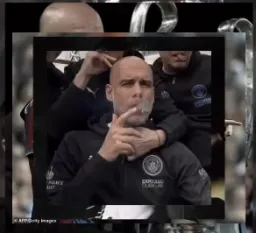 The honest reaction of Pep Guardiola