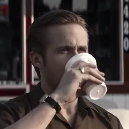 رایان گاسلینگ خوشحال