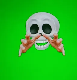 اسکلت پرده سبز