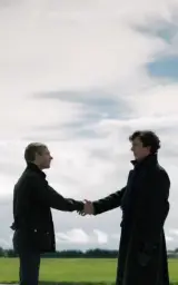 The shake hands of Sherlock and Watson 