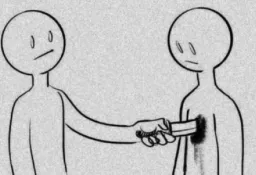 فرو کردن چاقو در سینه آدمک