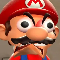 ماریو درحال فشار خوردن
