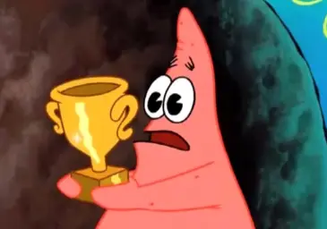 Patrick with the award cup