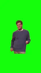 man dancing green screen