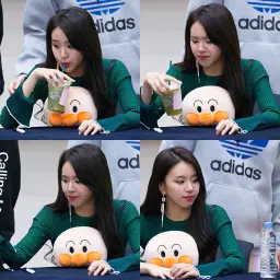 Chaeyoung Drinking