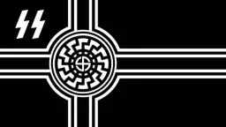 nazi german flag ss and black sun