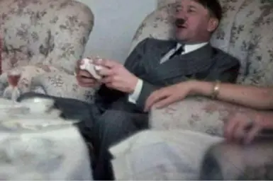 Hitler with controller gaming