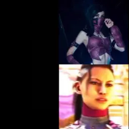 Comparison of fake mileena against the real mileena