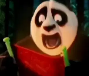 Kung fu panda reading scroll