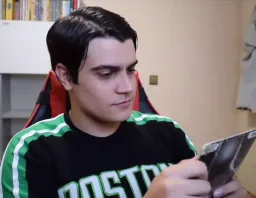 The man is seeing the CD