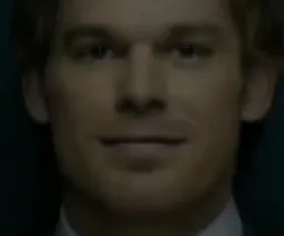 Dexter with smile reaction