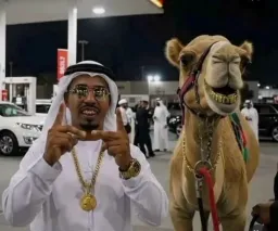 مرد عرب و شتر