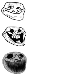 Comparison of Troll Faces three -level