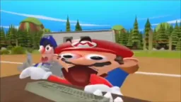 Super Mario character's Surprise and rudeness