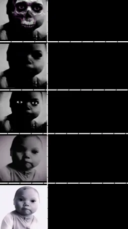 Cute kid comparsion five levels