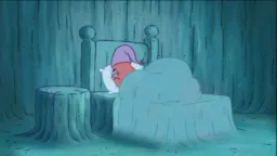 تلاش پاتریک برای خوابیدن