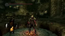 شخصیت دارک سولز درحال ذکر گفتن و راه رفتن