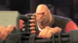 Heavy is explaining about his gun