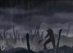 Digging a grave