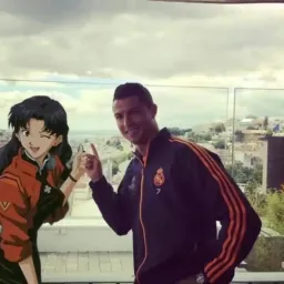 Ronaldo with the girl's different version