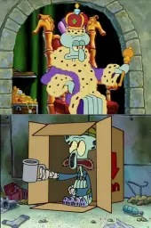 Wealthy vs poor squidward