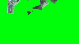 ریختن پول پرده سبز