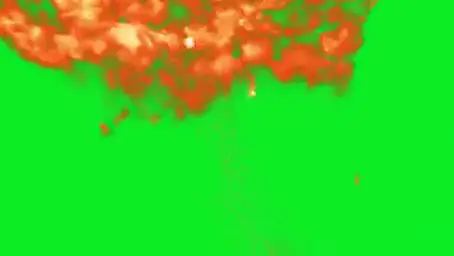 Explosion green screen