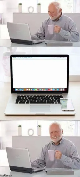 old man laptop