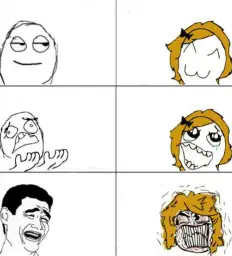 Man & girl troll