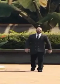 راه رفتن گنگ مرد عریض