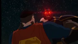 Fight between Dark Side and Superman and the evil