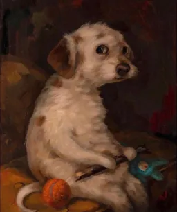 Dog wierd look