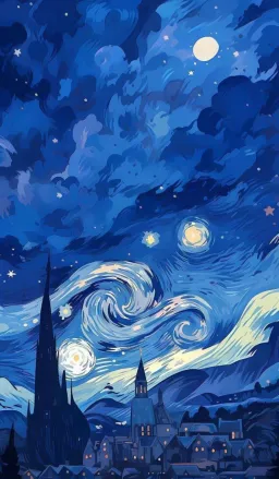 Star Night Painting (Vangog)