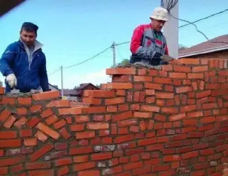 Laying bricks