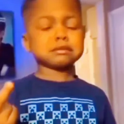 Middle finger showing baby